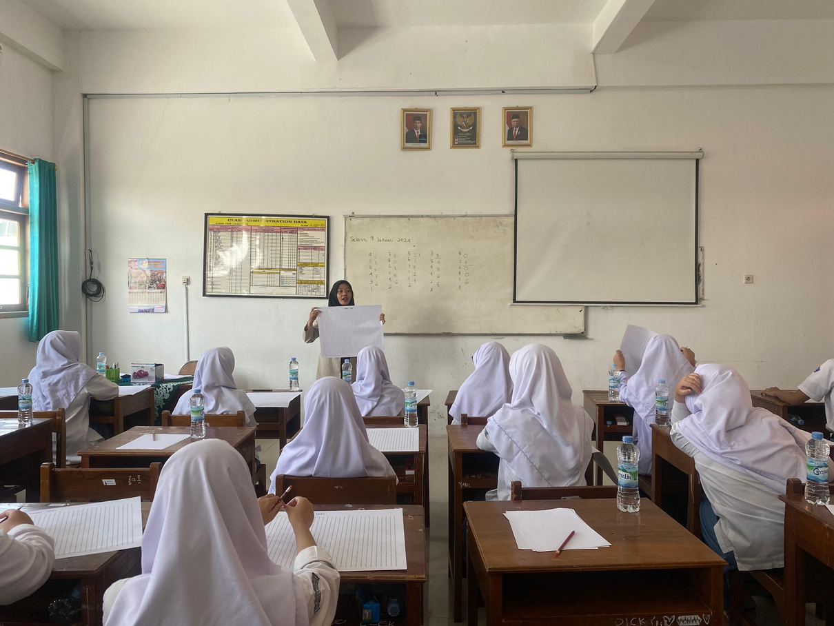 Pelaksanaan psikotes di kelas